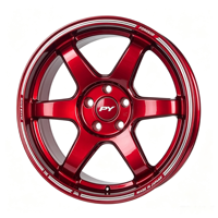Jantes forgées PY haute performance 17-20 pouces rouges 6061-T6 5x114.3(5x4.5) 5x120 pour Civic B-W-M Mustang Drag Racing Sport Tuning