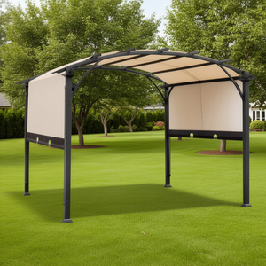 Pergola da Esterno 11.3X11.3 con Telaio in Acciaio, Design Contemporaneo Durevole per Giardino e Patio - Product Image 2