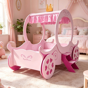 rosa principessa telaio del <span class=keywords><strong>letto</strong></span> a tema fiabesco ragazze <span class=keywords><strong>letto</strong></span> a baldacchino in legno per bambini <span class=keywords><strong>letto</strong></span> per bambini - Product Image 4