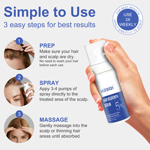 Sérum Capillaire Bloquant le DHT 5% Redensyl <span class=keywords><strong>Spray</strong></span> de Croissance Capillaire Acide Hyaluronique Stimulant à Base de Plantes Améliore la Circulation d'Oxygène Réduit la Chute des <span class=keywords><strong>Cheveux</strong></span> - Product Image 6