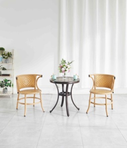 Bàn ghế nhôm đúc bàn ghế ngoài trời đồ nội thất phòng khách khung kim loại bàn nhôm - Product Image 2