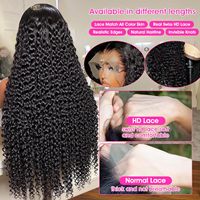 Perruque en cheveux humains bouclés birmans en gros, 28-36 pouces, sans colle, avec dentelle HD pré-épilée, cheveux vierges bruts, fournisseur pour femmes noires