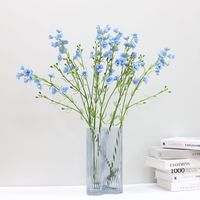 Buket Bunga Delphinium Violet Artificial Real Touch Larkspur 83cm Grosir untuk Dekorasi Rumah, Kantor, dan Pernikahan