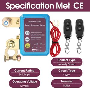 Từ xa pin ngắt kết nối chuyển đổi 12V 240A Pin giết chuyển đổi chống trộm tự động cắt tắt chuyển đổi cho Xe Xe tải thuyền RV <span class=keywords><strong>ATV</strong></span> - Product Image 2