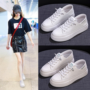 Zapatillas de deporte de suela blanda de alta calidad de cuero genuino, zapatos casuales cómodos para mujer - Product Image 2