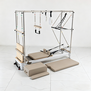 Équipement de <span class=keywords><strong>Pilates</strong></span> professionnel pour studio, <span class=keywords><strong>Cadillac</strong></span> Reformer en aluminium blanc, machine d'entraînement d'équilibre, <span class=keywords><strong>Pilates</strong></span> à domicile - Product Image 2