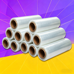 Rotolo di <span class=keywords><strong>Film</strong></span> <span class=keywords><strong>Estensibile</strong></span> per Alimenti 20mic ad Alta Resistenza per Cantieri Edili, Rotolo di Pellicola Plastica/Rotolo di Pellicola per Imballaggio - Product Image 2