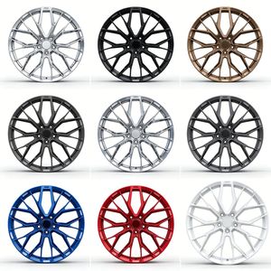 Rines Personalizados <span class=keywords><strong>de</strong></span> Aleación <span class=keywords><strong>de</strong></span> Aluminio Forjado 6061-T6 <span class=keywords><strong>de</strong></span> 18, 19, 20, 21, 22 y 24 Pulgadas, Diseño Multirradio Trenzado, para BMW y Mercedes - Product Image 3