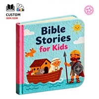 Libro de Historias Bíblicas Personalizado con Tapa Dura y Encuadernación Perfecta para Niños, con Papel y Cartón Reciclados, Impresión a Color CMYK Ecológica