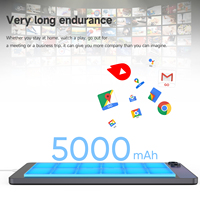 Tablet PC MTK Octa Core 5G de 8 pulgadas para negocios, tableta Android con LTE, GPS, Wifi, pantalla táctil capacitiva, redes 4G 3G usadas