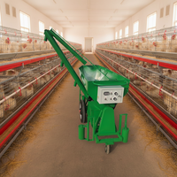 Chariot d'alimentation automatique pour volailles, chariot d'alimentation pour poulets, machine d'alimentation de type échelle pour élevage de poulets