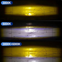 Projecteurs LED haute puissance JHS 1/2/3/4 LED, éclairage de calandre bicolore avec DRL multicolore, antibrouillard étanche pour voiture, VTT, camion