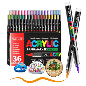 Pennarello Acrilico a Punta Morbida Liquida Diretta 120 Colori, Penna per Pittura per Bambini e Studenti, Non Trasparente, Asciugatura Rapida - Product Image 4