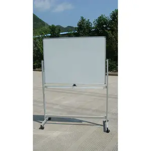 Hareketli mobil çift taraflı 360 derece döndür manyetik ofis beyaz tahta okul yazı tahtası