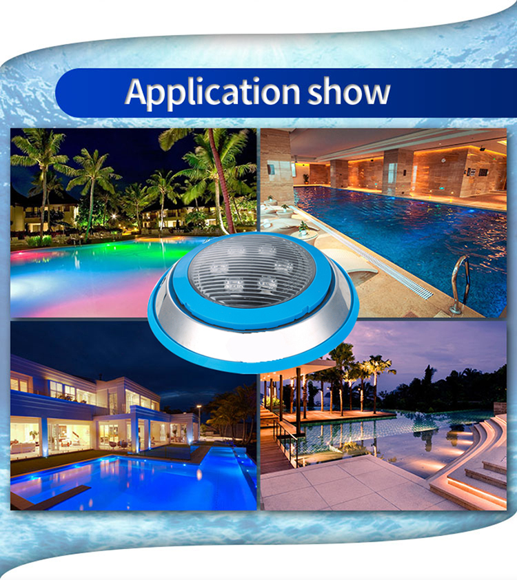 Outdoor Stainless Steel Ip68 Waterproof Rgb Wifi Remote Control Swim Pool Lamp Submersible Underwater Led Swimming Pool Lights