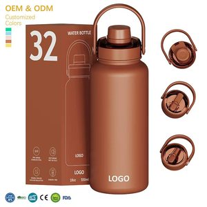 Bouteille isotherme personnalisée avec logo, 25/32/40 oz, en acier inoxydable, sans BPA, pour boissons chaudes, pour enfants - Product Image 1