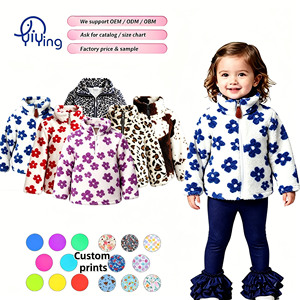 Set di Giacche per Bambine, Felpa <span class=keywords><strong>con</strong></span> Mezza <span class=keywords><strong>Zip</strong></span> a Maniche Lunghe, Top Corto in Pile Leggero, Abbigliamento Invernale alla Moda - Product Image 1