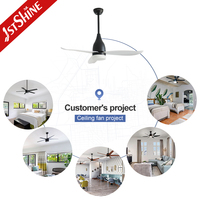 Ventilateur de plafond 1stshine avec lumière LED, nouveau moteur, fonction de minuterie réglable, contrôle intelligent, haute efficacité, 6 vitesses, robuste