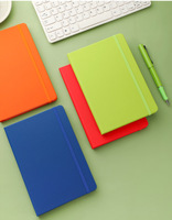 Carnet à couverture rigide avec logo personnalisé | Journal de cadeaux d'entreprise avec bande élastique