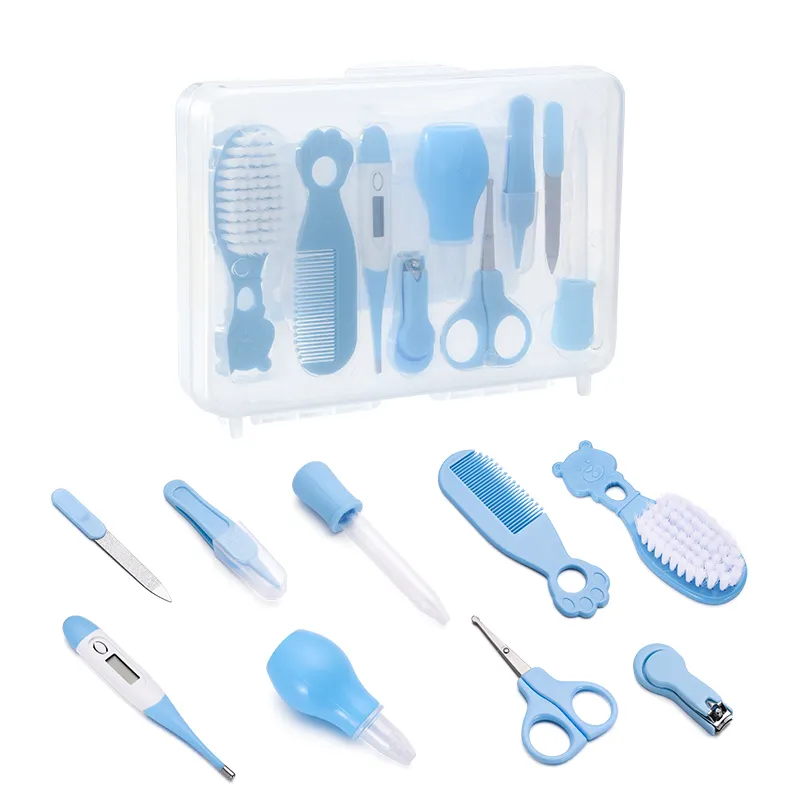 9 Piece Multi-function Baby Healthcare Set Products and Grooming Kit Baby Care with thermometer