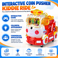 Machine de jeu à pousser les pièces pour enfants, équipement de manèges commerciaux pour enfants pour centre commercial, disponible à la vente