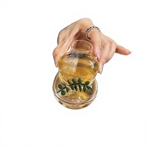 <span class=keywords><strong>Verre</strong></span> créatif en forme de <span class=keywords><strong>gourde</strong></span> pour vin, infusions de fruits à froid, cocktails ; Tasse transparente portable pour portionnement - Product Image 1