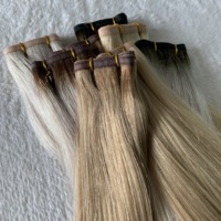 Extensions de cheveux humains vierges Remy 100% naturels, qualité supérieure, double épaisseur, non traités, ondulés, cuticules intactes, cheveux plats