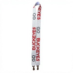 Go Buckeyes <b>Webbing</b> <b>Strap</b> with Raised Text Adjustable Fashion Bag Accessory - Product Image 1