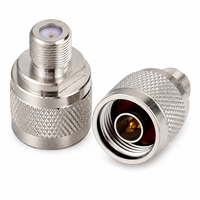 Adaptador Coaxial RF Personalizado, Conector Hembra F a Conector Macho N, Conector de Acero Inoxidable