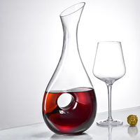 Decantador de vino de cristal sin plomo de lujo al por mayor, juego de vodka de garrafa de 1000ml para whisky y whisky de diseño único