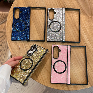 Étui <span class=keywords><strong>de</strong></span> téléphone luxueux avec paillettes brillantes pour <span class=keywords><strong>Samsung</strong></span> Z Fold 8 Ultra, charge magnétique sans fil, coque <span class=keywords><strong>de</strong></span> protection pour téléphone Z Fold 8 7 6 5 - Product Image 2