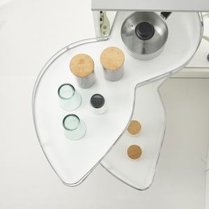 Cesta de platillo extraíble de acero multiusos para cocina, sala de estar, armario de suelo estético, almacenamiento de esquina para dormitorio, supermercado - Product Image 2