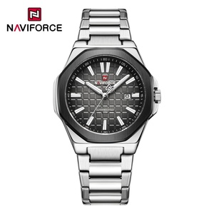 Montre pour homme NAVIFORCE9258, bracelet en acier inoxydable, calendrier, sport, 3ATM, étanche, quartz lumineux, montre-bracelet pour homme, Relogio Masculino - Product Image 6