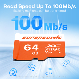 Supersonic Y620A High Speed 32GB-256GB Mini <b>SD</b> TF <b>Card</b> V30 CE RoHS FCC Certified for Phones & Computers - Product Image 1