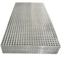 Panneau de treillis soudé robuste en acier galvanisé de calibre 10, 4x8 pieds, mailles de 1x1, 2x2, 3x3 pouces