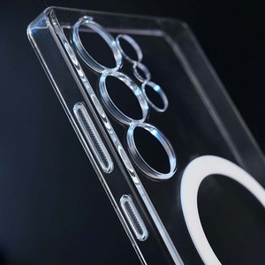 Funda Magnética Transparente para Teléfono C009, para Samsung S22 S23 S24 S25 Ultra, Antigolpes, Cristal Transparente, Moderna - Product Image 2
