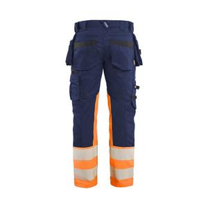 BLAKLADER - 113011498953D92 Pantalones de alta visibilidad Stretch Azul marino/Naranja-EAN 7330509949689 ROPA DE TRABAJO DE LA HI-VIS - Product Image 2