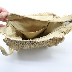 <span class=keywords><strong>Sac</strong></span> à bandoulière en paille fait main avec fermeture éclair, <span class=keywords><strong>sac</strong></span> écologique en paille, <span class=keywords><strong>sac</strong></span> à épaule le plus populaire en papier, simple pour femmes, <span class=keywords><strong>médecin</strong></span> bohème - Product Image 6