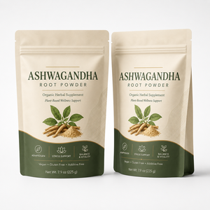 Poudre de racine d'ashwagandha biologique non-OGM, sans gluten ni additifs, mélange naturel pour le soutien du bien-être et la gestion du <span class=keywords><strong>stress</strong></span> - Product Image 1