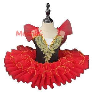 Tutú de Ballet Lago de los Cisnes para Niñas, Falda de Malla Suave para Actuaciones de Princesa, Disfraz de Bailarina Profesional para Niñas - Product Image 1