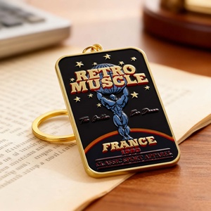 Llaveros de Metal 3D de Aleación de Zinc Chapados en Oro al por Mayor, Llavero de Anime de Dibujos Animados con Tarjeta de Embalaje para Regalos de Recuerdo - Product Image 1