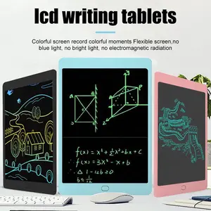 Tableau électronique portable LCD Doodle pour enfants, bloc-notes de dessin, tableau d'écriture, 12"