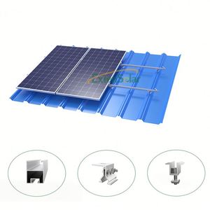 Système <span class=keywords><strong>solaire</strong></span> photovoltaïque professionnel ExtenSolar ER01 <span class=keywords><strong>Tesla</strong></span> Home 3Kw 5Kw 8Kw 10Kw connecté au réseau, montage sur toit plat en aluminium et acier inoxydable - Product Image 3