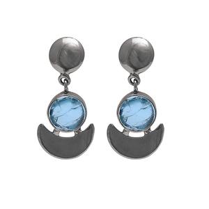 Apatite Gemstone Dangle .925 Sterling Silver Chapado en oro Diseño de gota de moda Joyería al por mayor CASA DE PLATA Proveedor mayorista - Product Image 4