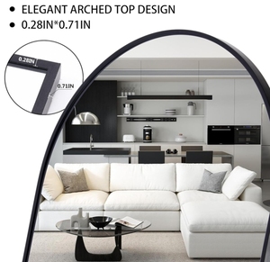 Modern Styled Fancy Aluminium Full-Length Dressing <strong>Wall</strong> <strong>Leaning</strong> <strong>Mirror</strong> Big Living Room Floor Standing Espejo Spiegel <strong>Mirror</strong> - Product Image 3