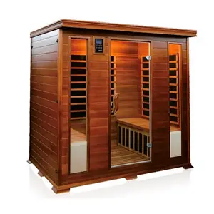 Büyük boy 3-4 kişi düşük emf karbon isıtıcı ozon kızılötesi sauna odası