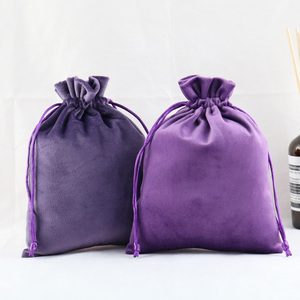 Custom logo Printed Luxury Soft Velvet Drawstring Bags Pouches for Jewelry <b>Gift</b> Velvet Customized logo Pouch Dust Bag - Product Image 3