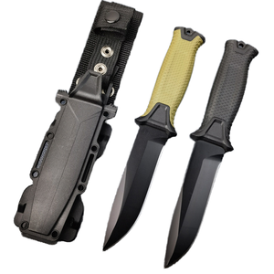 HEYI HK245 couteau de poche noir multifonctionnel Portable de qualité industrielle nouveau couteau de Camping en plein air lame en acier <span class=keywords><strong>brise</strong></span>-vitre - Product Image 1