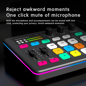 G1 Studio USB-<span class=keywords><strong>M</strong></span>-<span class=keywords><strong>Audio</strong></span>-<span class=keywords><strong>Interface</strong></span>, USB-Soundkarte, <span class=keywords><strong>Audio</strong></span>-Mixer für Smart Tuning, Mobile Computer und Live-Übertragungen - Product Image 3