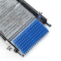 Système de convoyage à chariot, convoyeur à rouleaux télescopique, bande transporteuse modulaire en plastique, capacité de charge réglable, vitesse ajustable, chaîne à plaques flexible facile à utiliser